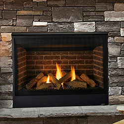 42" Quartz Traditional IntelliFire Touch Direct Vent Fireplace  (Electronic Ignition) - Majestic