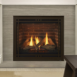 36" Quartz Platinum IntelliFire Touch Direct Vent Fireplace  (Electronic Ignition) - Majestic