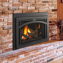 35" Trilliant Traditional IntelliFire Touch Direct Vent Fireplace Insert, Blower and Remote (Electronic Ignition) - Majestic