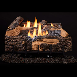 18" Mezmer Logs, Lumonessen Vent Free Burner (Manual/Pilot) - Monessen