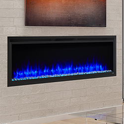 60" Allusion Platinum Linear Electric Fireplace - SimpliFire